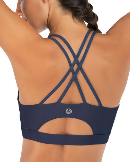Women's Longline Criss-Cross Back Sports Bra
