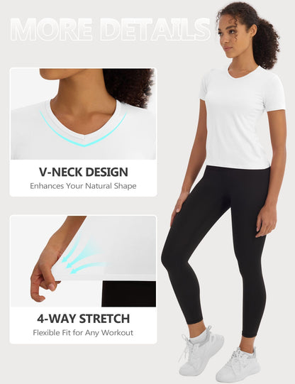 Women's UPF 50+ Quick-Dry Athletic Tee 5-Pack
