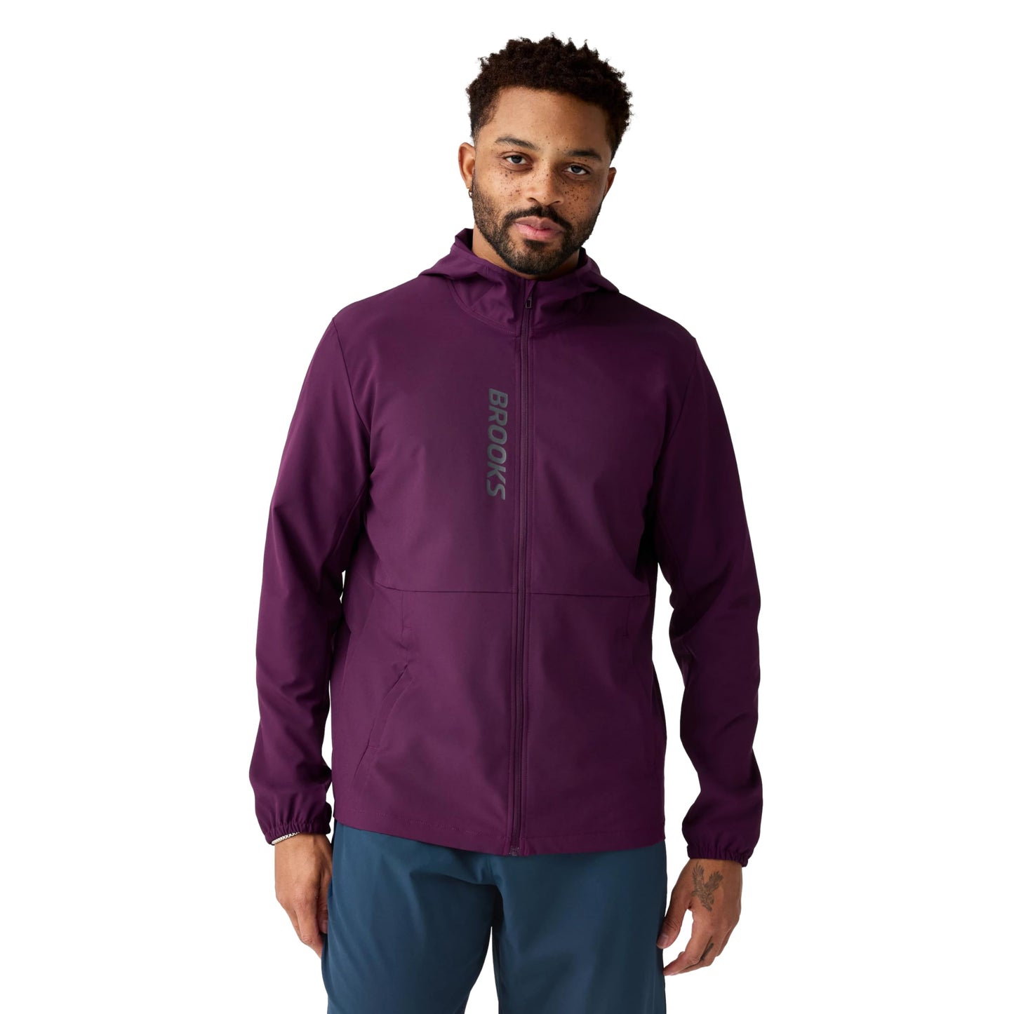 Men's Lightweight Windproof Running Jacket UPF 50+