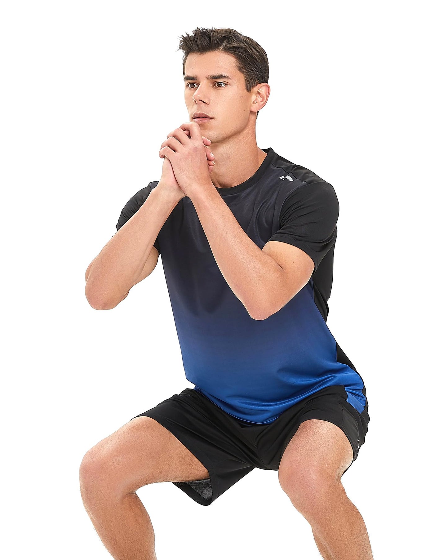 Men's Dry-Fit Workout Set with Shorts & Long Sleeve