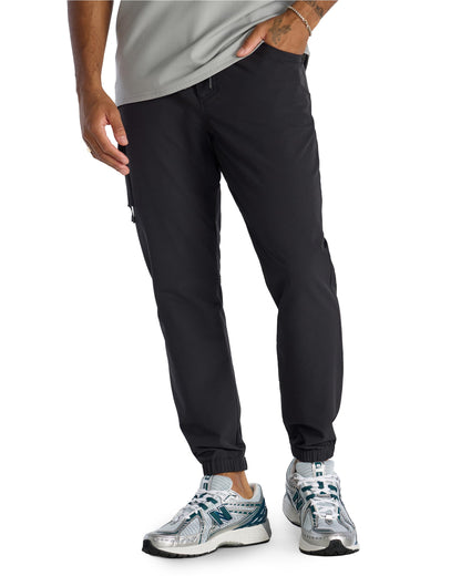 Men's Stretch Cargo Joggers with Zipper Pockets
