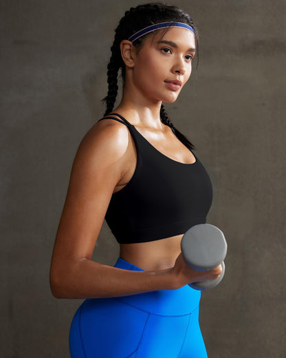 Women's Longline Criss-Cross Back Sports Bra