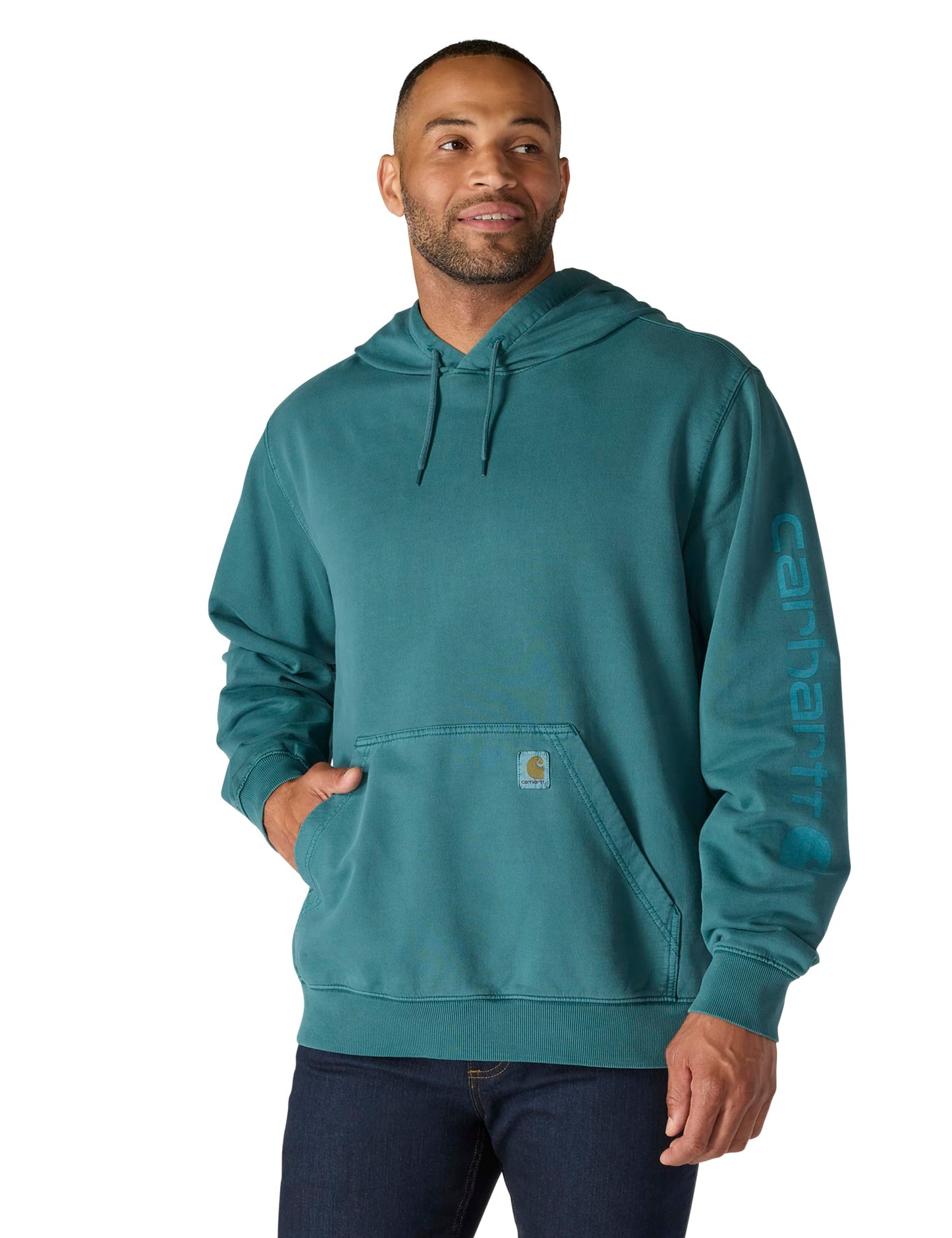 Men's Garment-Dyed Logo Crewneck Sweatshirt