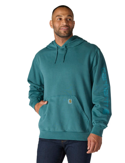 Men's Garment-Dyed Logo Crewneck Sweatshirt