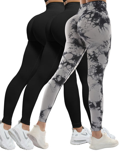 Women's Seamless Butt-Lifting Leggings Set 3-Piece