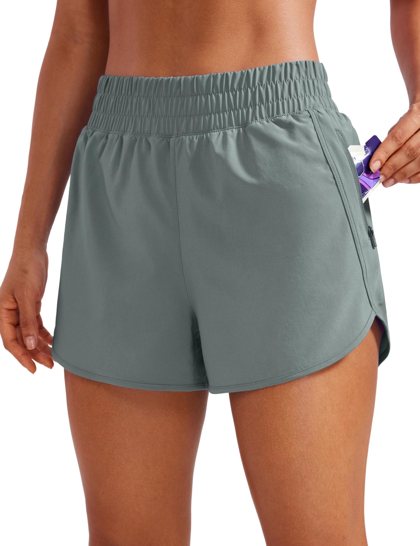 Women's High-Waisted Quick-Dry Running Shorts
