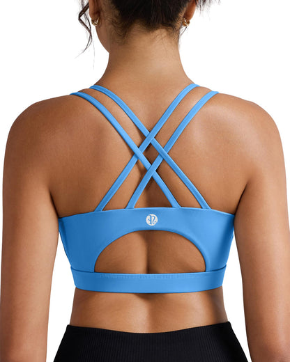 Women's Longline Criss-Cross Back Sports Bra