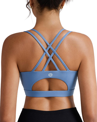 Women's Longline Criss-Cross Back Sports Bra