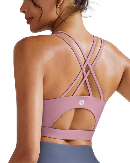 Women's Longline Criss-Cross Back Sports Bra