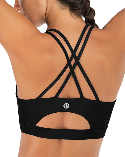Women's Longline Criss-Cross Back Sports Bra