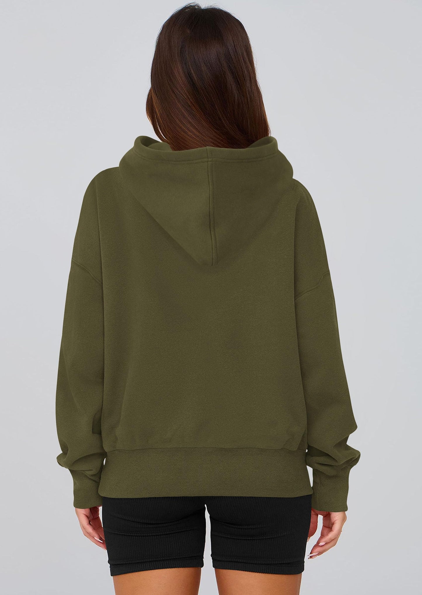 Women's Half-Zip Cropped Hooded Sweatshirt