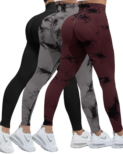 Women's Seamless Butt-Lifting Leggings Set 3-Piece