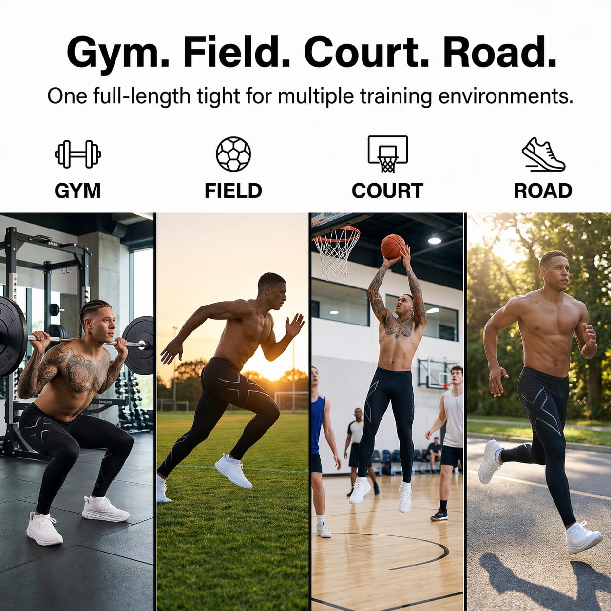 Men's Core Compression Tights for Training & Running