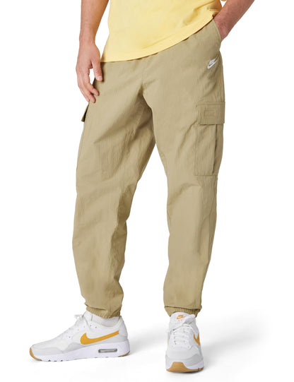 Men's Woven Cargo Pants with Utility Pockets