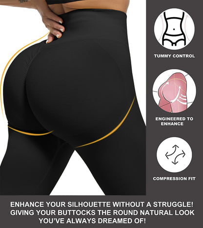 Women's Seamless Butt-Lifting Leggings Set 3-Piece