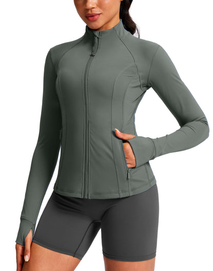 Women's Full-Zip Workout Jacket with Four Pockets