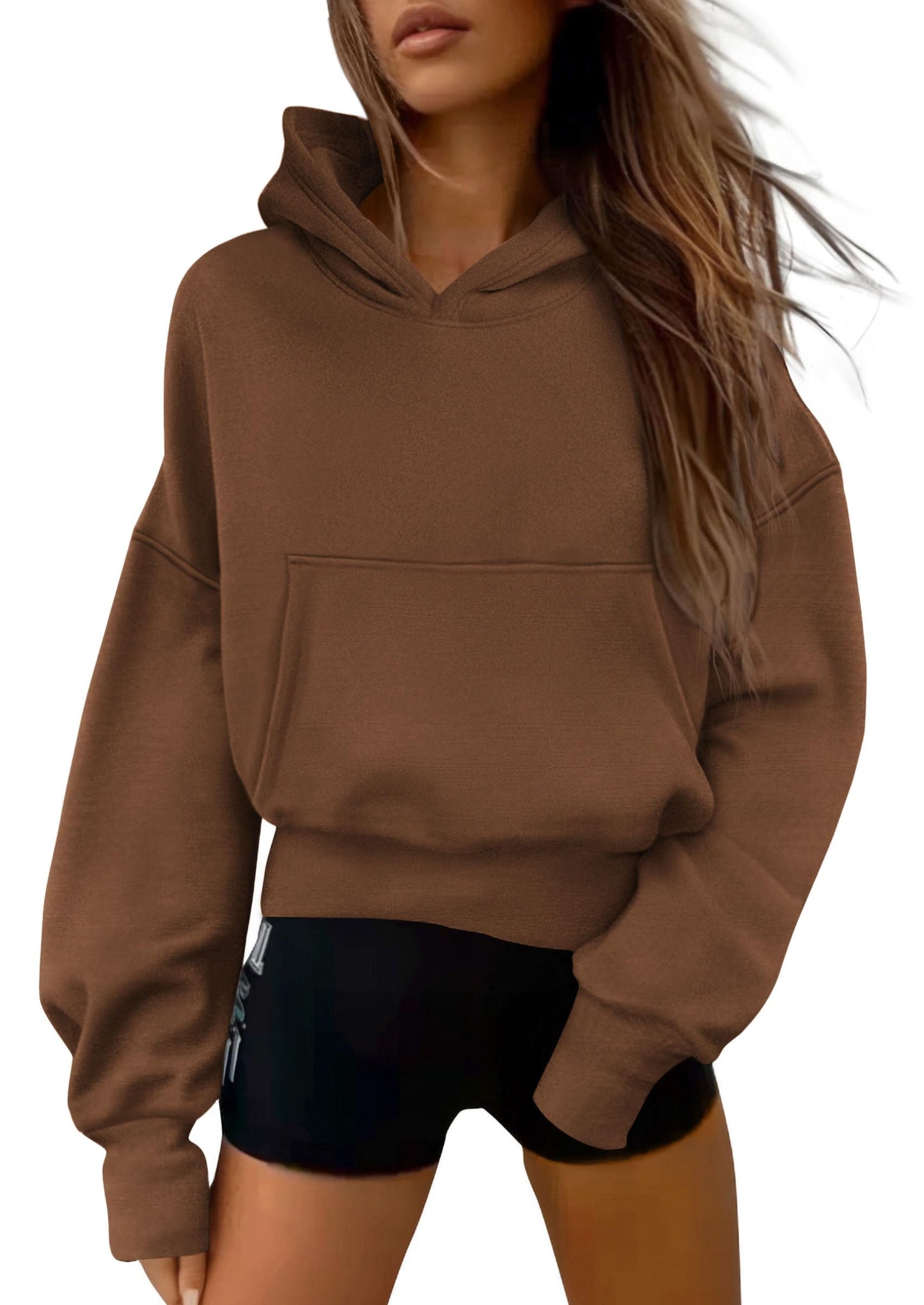 Women's Half-Zip Cropped Hooded Sweatshirt