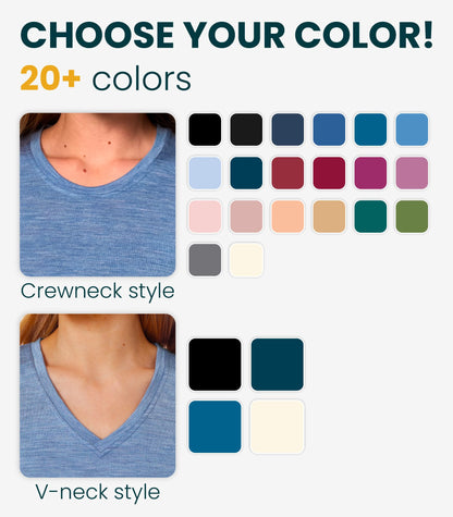 Women's 100% Merino Wool Base Layer Tee