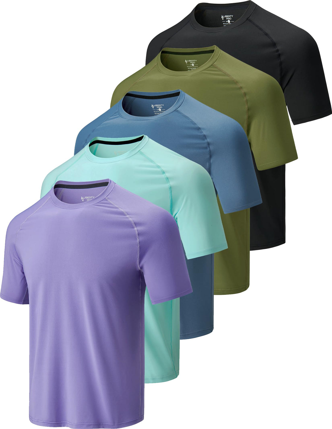 Men's Quick-Dry Athletic Training T-Shirts 5-Pack