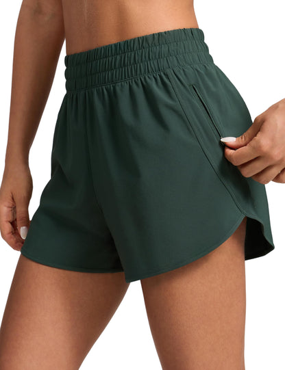Women's High-Waisted Quick-Dry Running Shorts