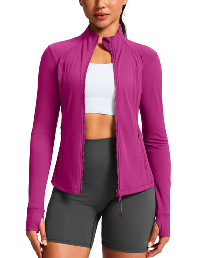 Women's Full-Zip Workout Jacket with Four Pockets