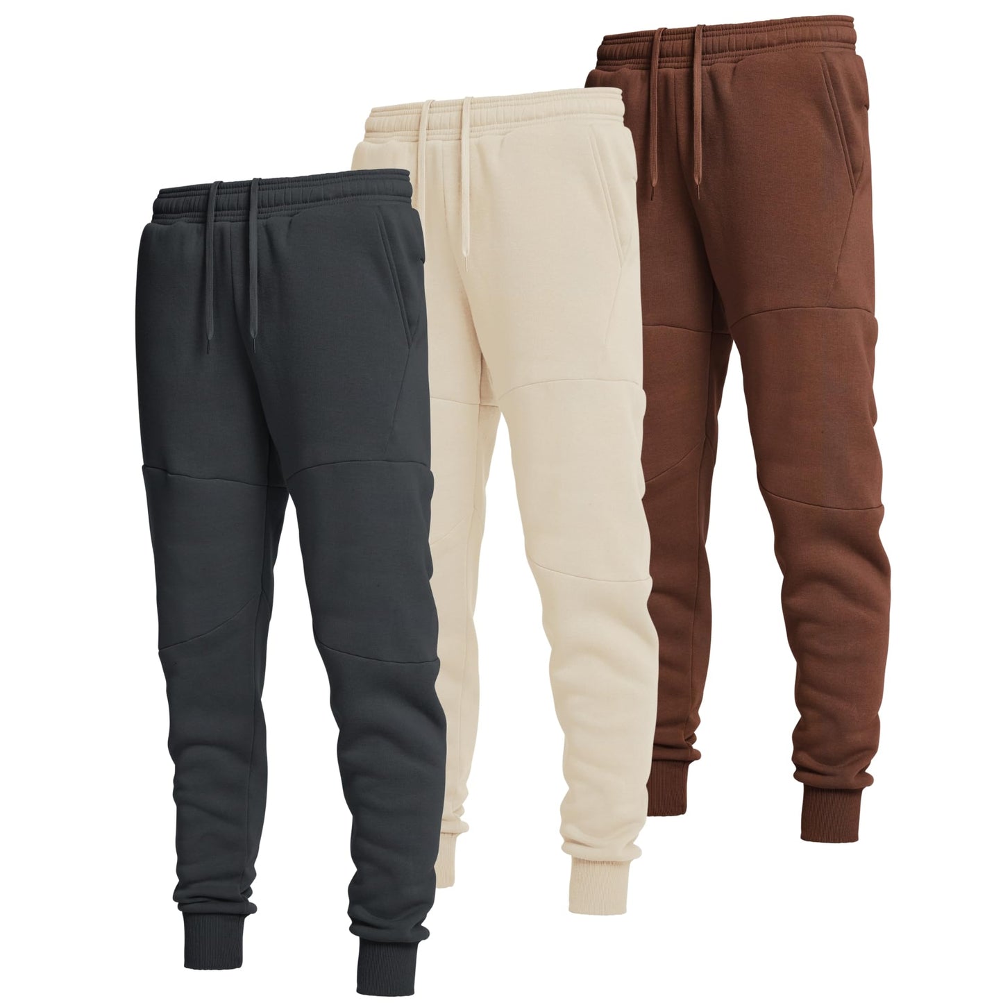 Men's Fleece Tech Joggers with Zipper Pockets