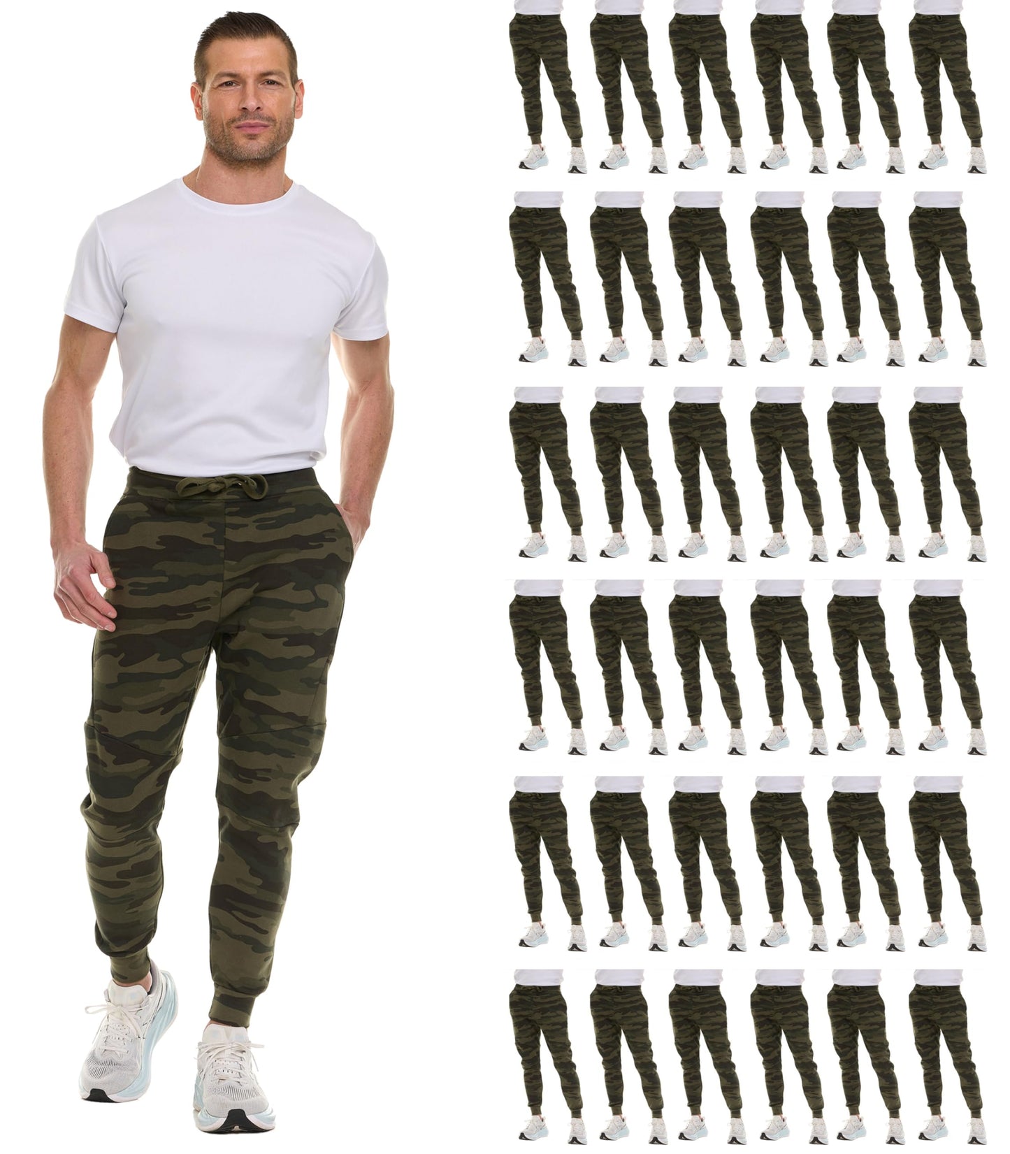 Men's Essential Jogger Sweatpants 36-Pack Bundle
