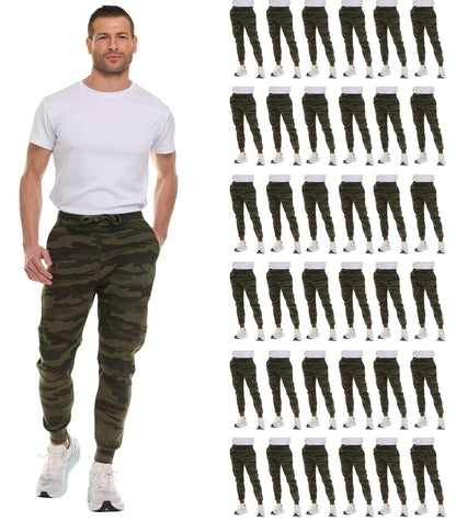 Men's Essential Jogger Sweatpants 36-Pack Bundle