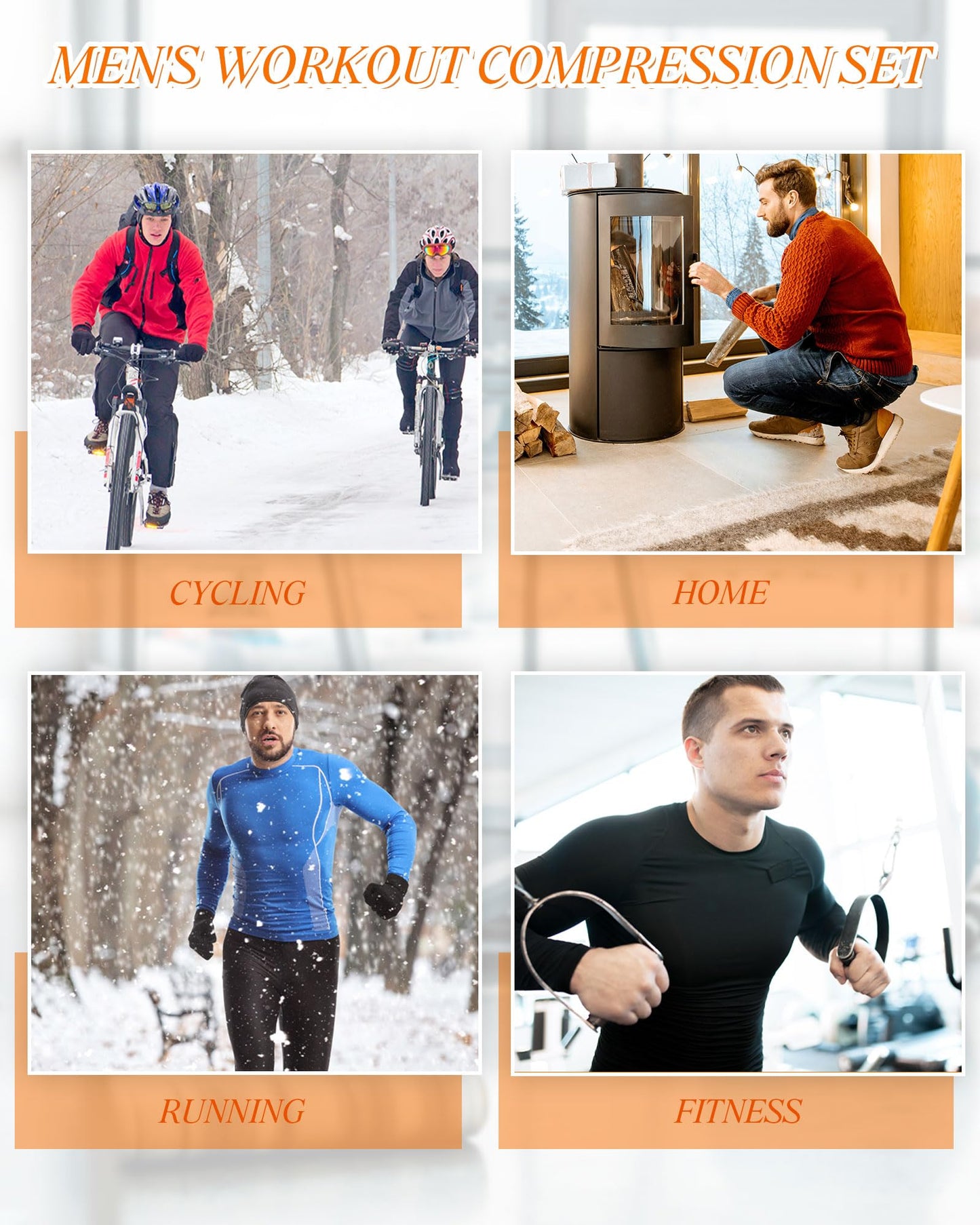 Men's Compression Base Layer Shirt & Pants Set