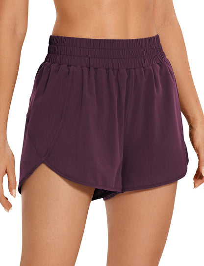 Women's High-Waisted Quick-Dry Running Shorts