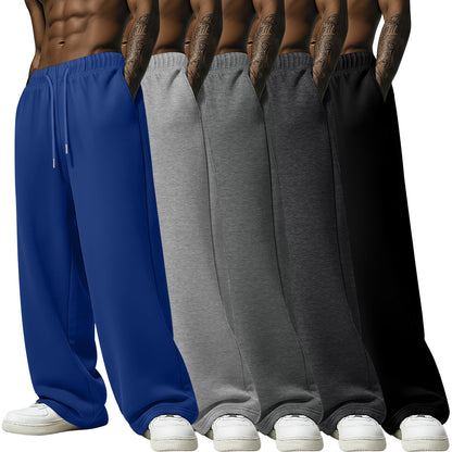 Men's Lightweight Open-Hem Sweatpants 5-Pack