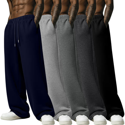 Men's Lightweight Open-Hem Sweatpants 5-Pack