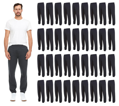 Men's Essential Jogger Sweatpants 36-Pack Bundle