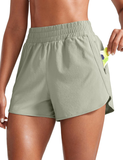 Women's High-Waisted Quick-Dry Running Shorts