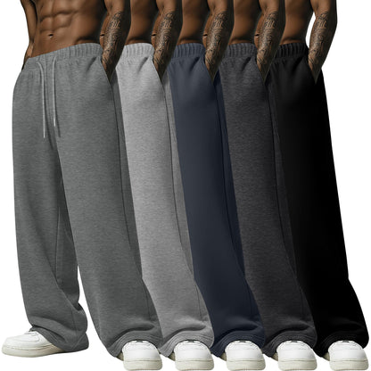 Men's Lightweight Open-Hem Sweatpants 5-Pack