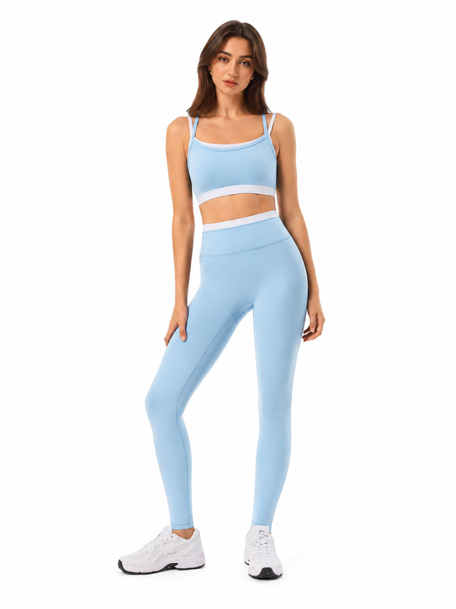 Women's Seamless Yoga Set with Padded Sports Bra